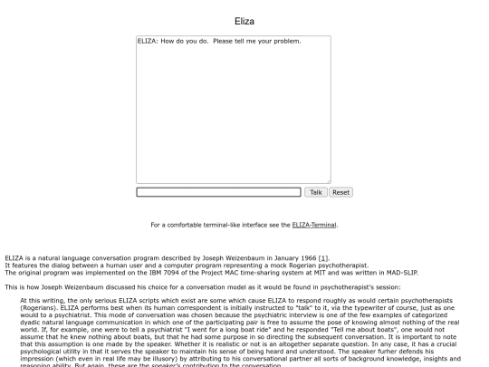 projects/elizabot screenshot