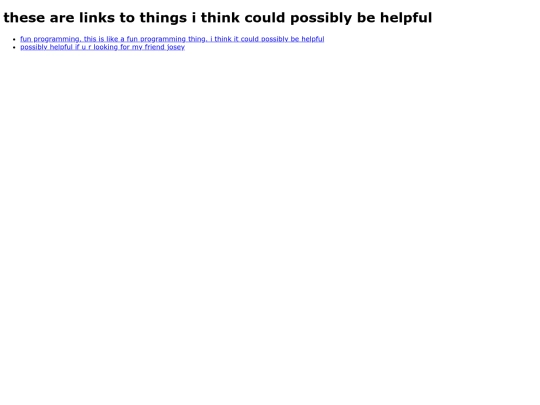 links screenshot