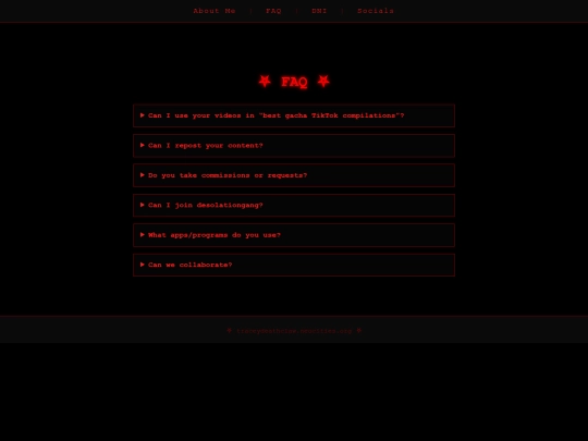 faq screenshot
