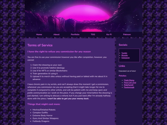 terms screenshot