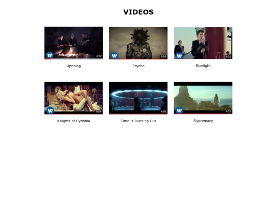 Artista/videos screenshot