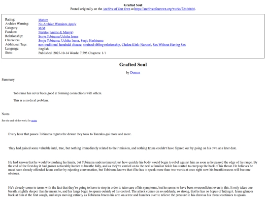 Fanfic/Naruto/Grafted_Soul screenshot