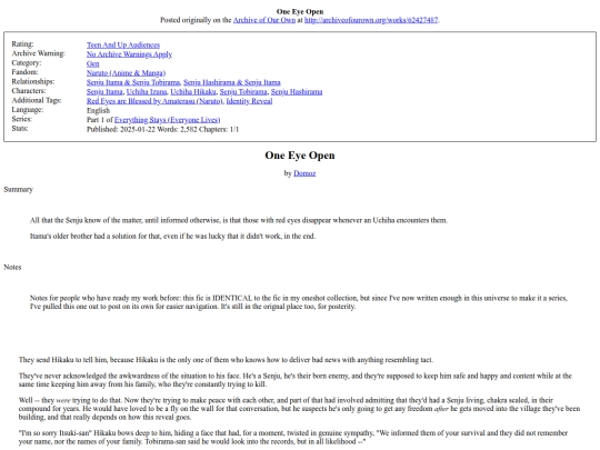 Fanfic/Naruto/One_Eye_Open screenshot
