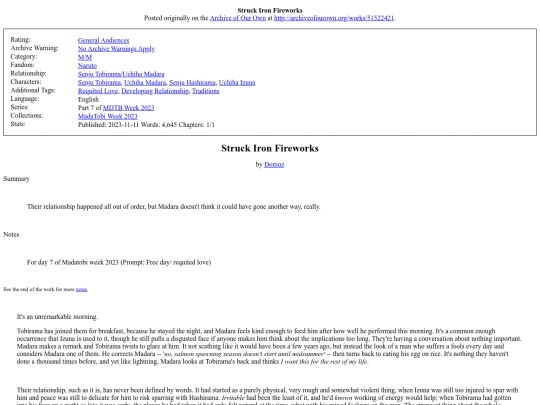Fanfic/Naruto/Struck_Iron_Fireworks screenshot