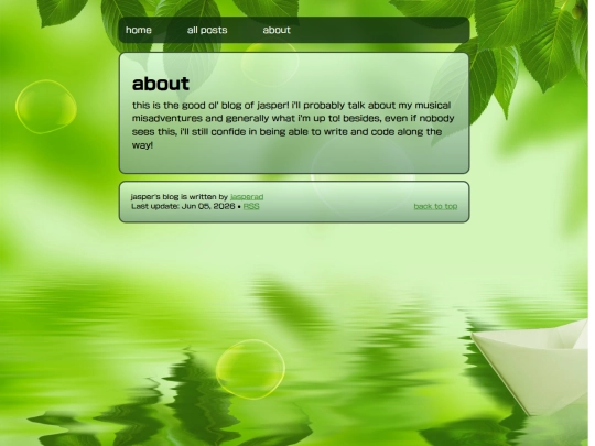 blog/info/about screenshot