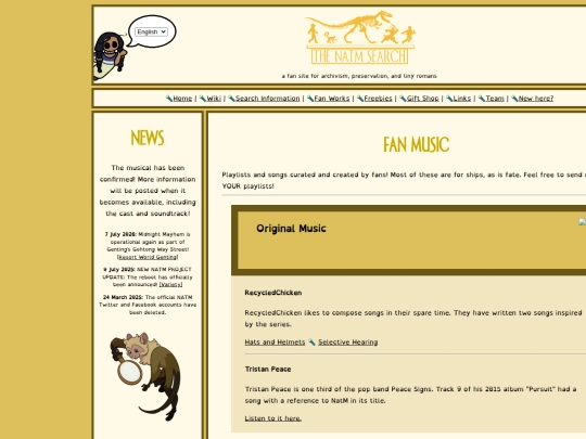 fandom/fanmusic screenshot
