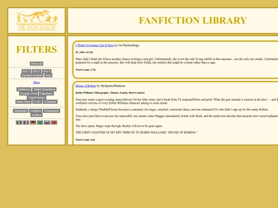 library/crossovers screenshot