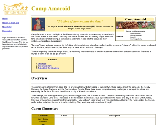 wiki/Camp_Amaroid screenshot