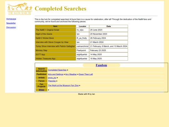 wiki/Completed_Searches screenshot