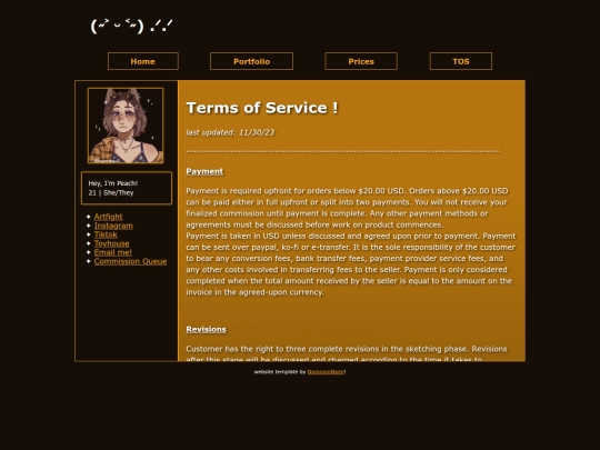 TOS screenshot