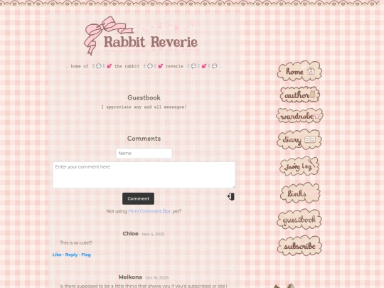 guestbook screenshot