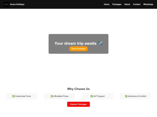 asuraholidays screenshot