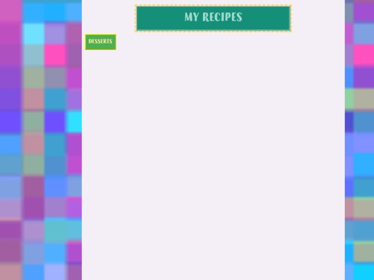 recipes screenshot