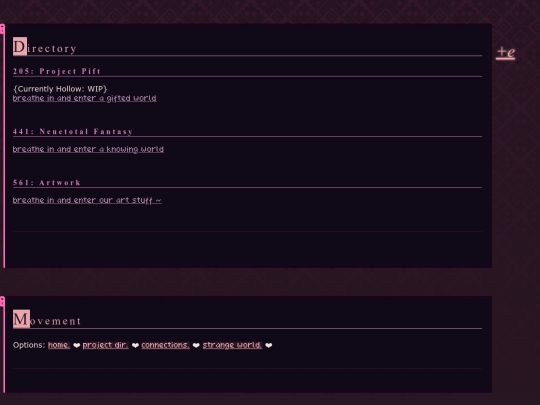 projects screenshot