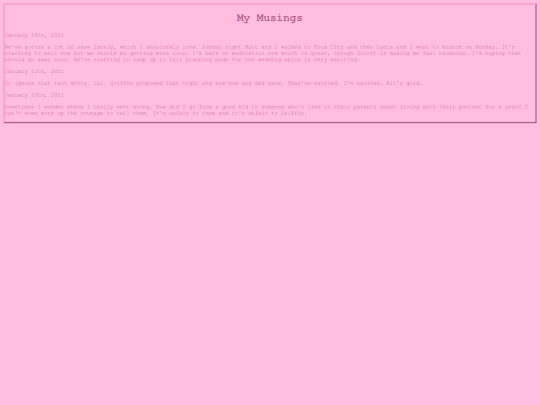 Journal screenshot