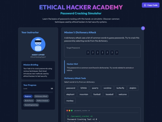 hackeracademy screenshot