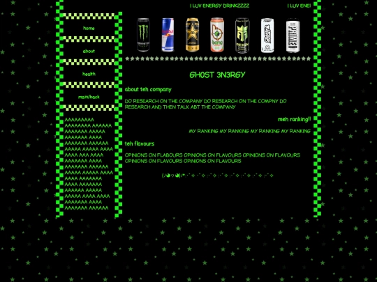 drinks/ghost screenshot