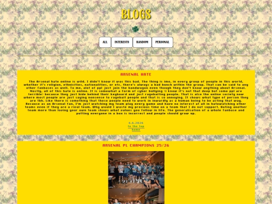 blogs screenshot