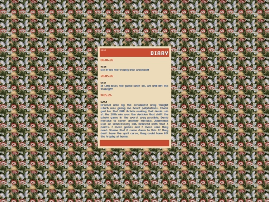 diary screenshot