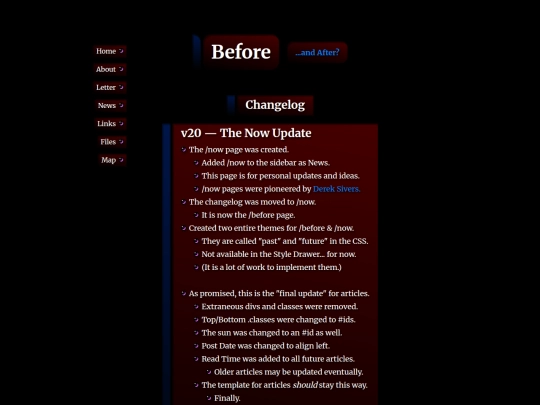 changelog screenshot