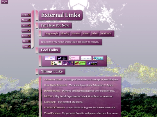 links screenshot