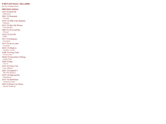 directory/songmonth screenshot