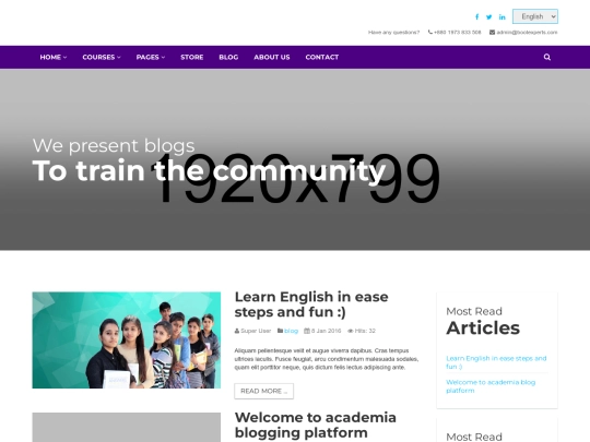 blog screenshot