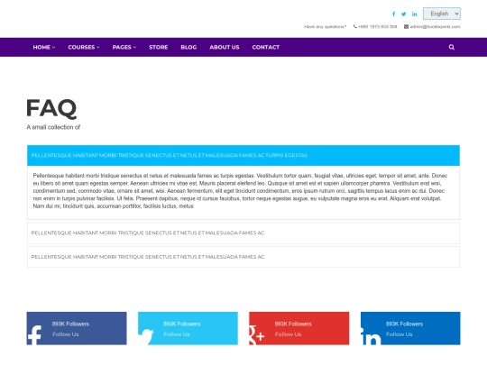 faq screenshot