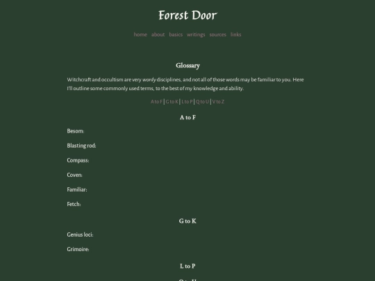 basics/glossary screenshot