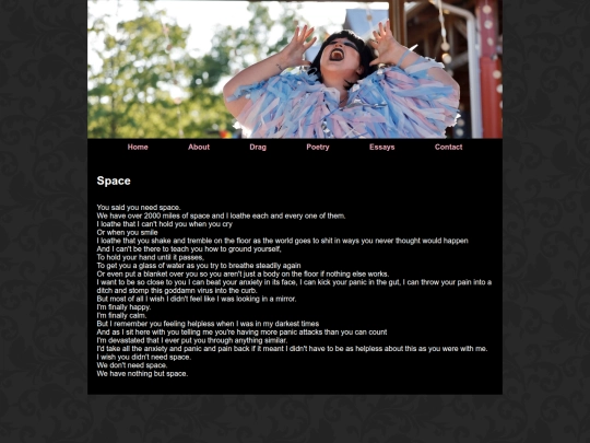 poetry/space screenshot