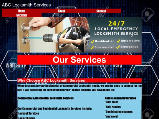 services screenshot