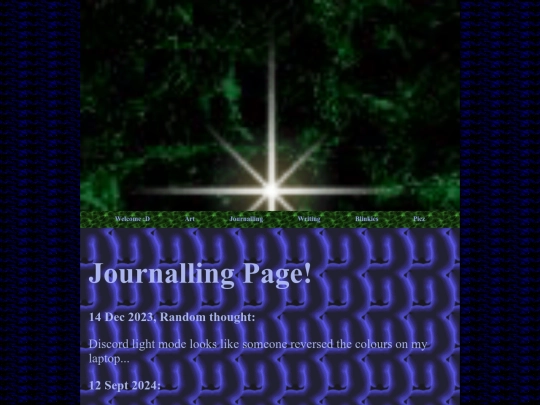 Journalling page/journalling screenshot