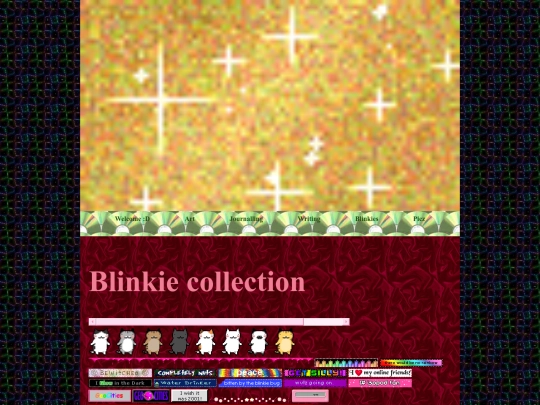 blinkie collection page/blinkies screenshot