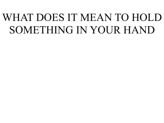 hold screenshot