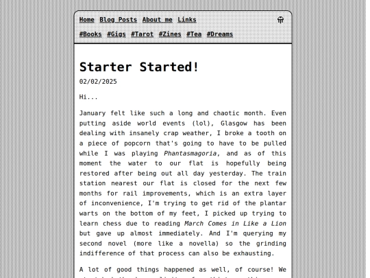 posts/2025-02-02-Starter-Started screenshot