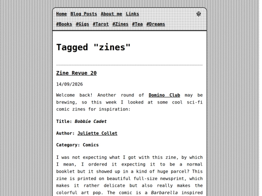 tags/zines screenshot