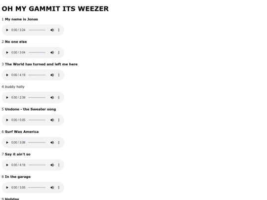 WEEZERBLUE screenshot