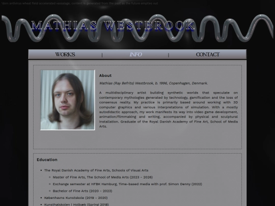info screenshot