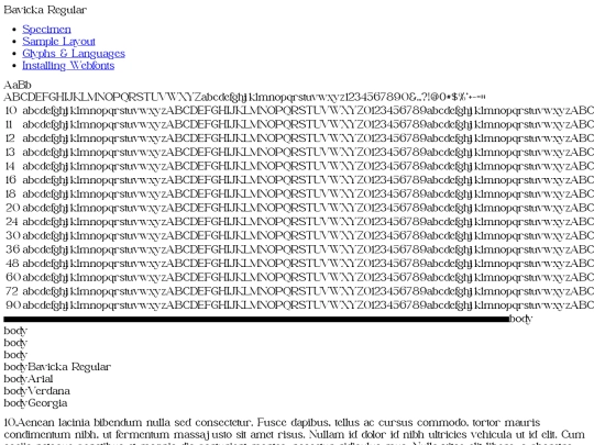 titlefont/bavicka-demo screenshot