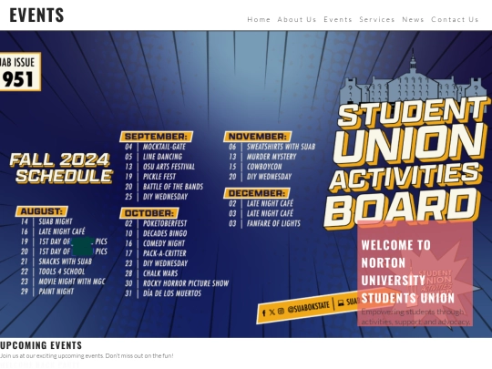events screenshot