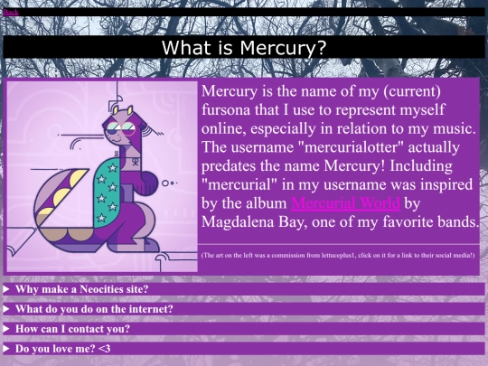info screenshot