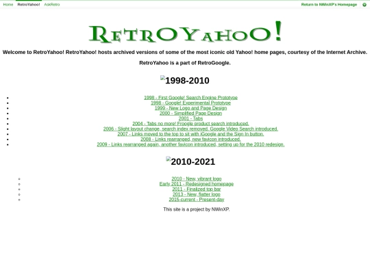 Yahoo!/RetroYahoo! screenshot