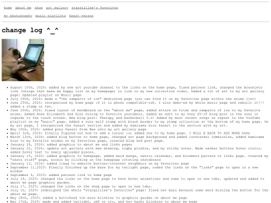 changelog screenshot