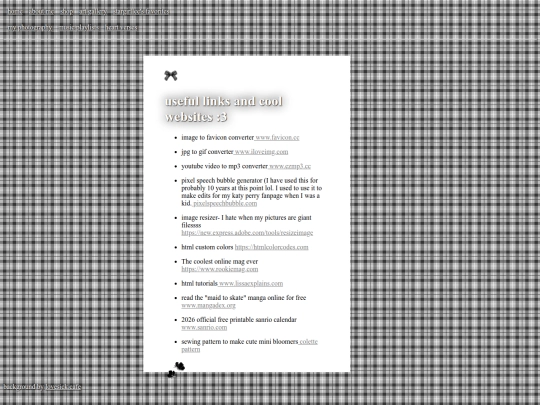links screenshot