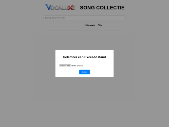 VocaluxeExcel screenshot