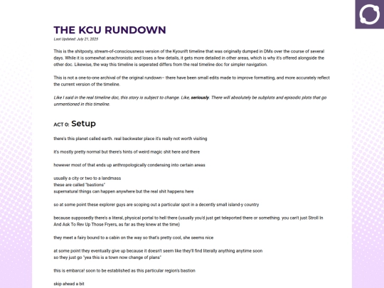 abbeudocs/KCU Rundown Timeline screenshot