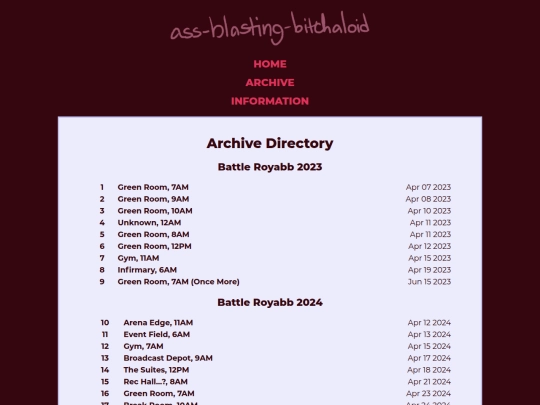 archive screenshot