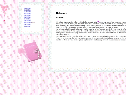 diary screenshot