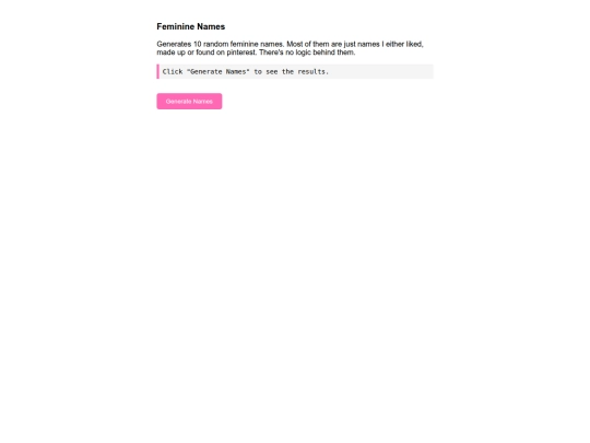 namegen/namegenerators screenshot