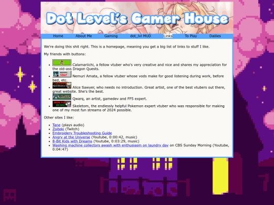 links screenshot